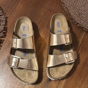 Birkenstock Arizona Rose Gold Sandals 39